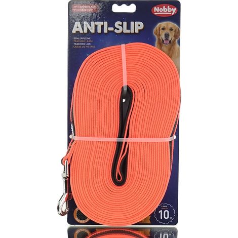 Nobby® Hunde Schleppleine Anti-Slip Neonorange 10 Meter (1/3)