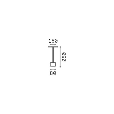 TOFFEE PT D160 H025, Piantana Ricaricabile, Ideal Lux (1/2)