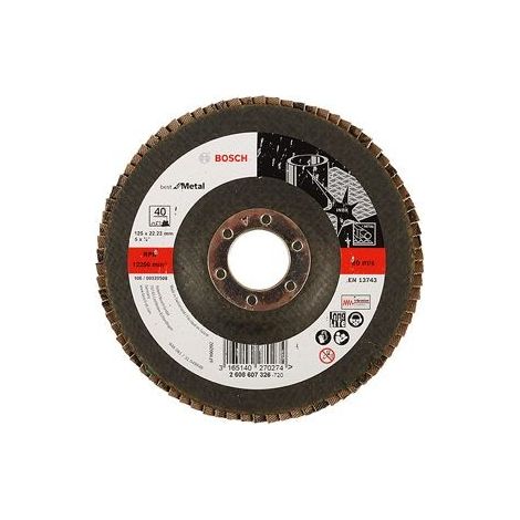 Disque à lamelles Bosch 125 mm droit, K80