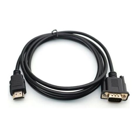 Câble de conversion HDMI vers VGA 1080P Câble HDMI vers VGA Adaptateur 1,8 m (avec puce) (1/4)