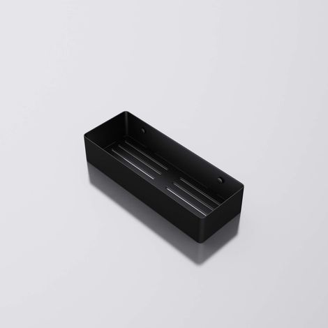 doporro Mensola angolare per Bagno Doccia Caddy Carrello di Stoccaggio in Acciaio Inox MMF244, Nero Opaco (1/5)