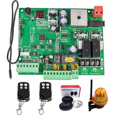 Kit d'ouvre-portes automatiques Carte 12V/24V for panneau de commande d'ouvre-porte pivotant à Double bras automatique système de Center de contrôle intelligent remplacer les raccords pour accessoires (1/5)