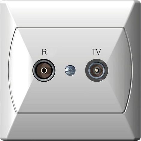 Prise antenne Ospel gpa-14ap/00 montage encastré ip20 (1/2)