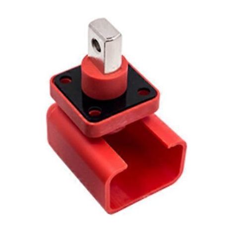 Bornier carré haute intensité 200 A ZX-M8-M6-200A rouge pour stockage d'énergie par batterie au lithium, connecteur traversant mural 1 pièce ( ) (1/5)