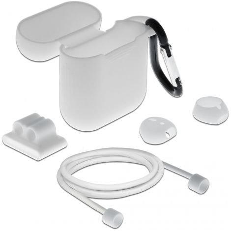 Delock Juego de accesorios de Apple AirPods blanco
