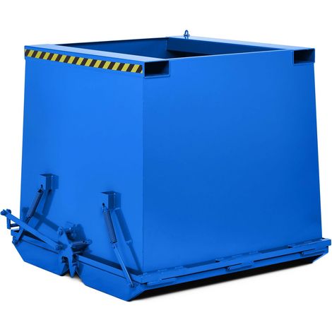 RR Industrietechnik Schwerlast- Klappbodenbehälter Typ RKC-125 1250dm³ RAL 5010 Enzianblau