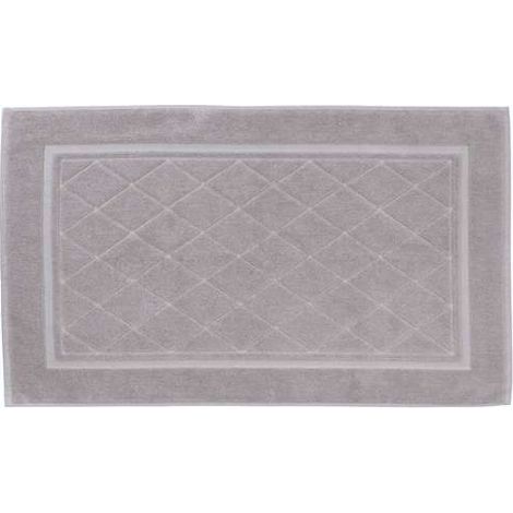CALEFFI Tappeto Bagno in Cotone Minorca CM. 60X100 Spugnissima Tinta Unita Perla