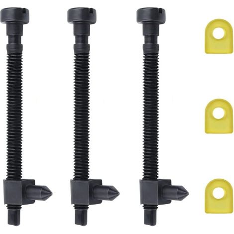3 vis de réglage de tendeur de chaîne pour tronçonneuses HUSQVARNA 61 66 266 268 (lot de 3)