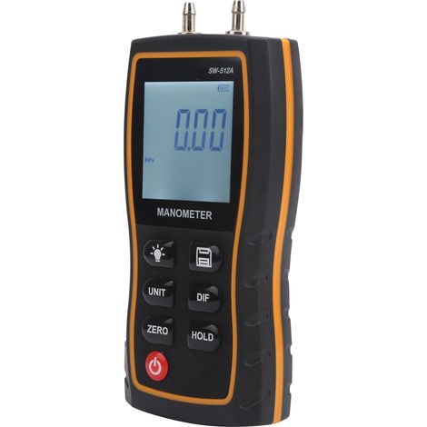 Manomètre numérique différentiel SW512A, testeur de pression d'air portable pour HVAC, moniteur de dépression avec affichage digital (1/5)