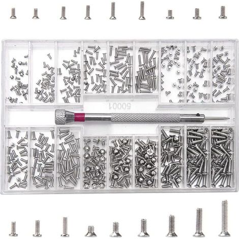 Vis De Réparation - Acier Inoxydable - M1 2 M1 4 M2 - Pour Électronique Et Montres - 500 Pièces (1/5)