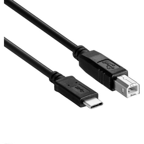 Câble USB haute vitesse pour imprimante, câble USB-C vers USB-B 2.0, câble pour scanner USB-C - 5 m (1/2)