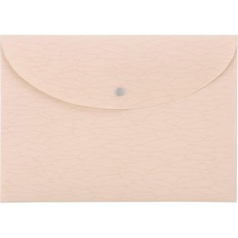 A4-Briefumschlagmappe mit Druckknopfverschluss, pastellrosa