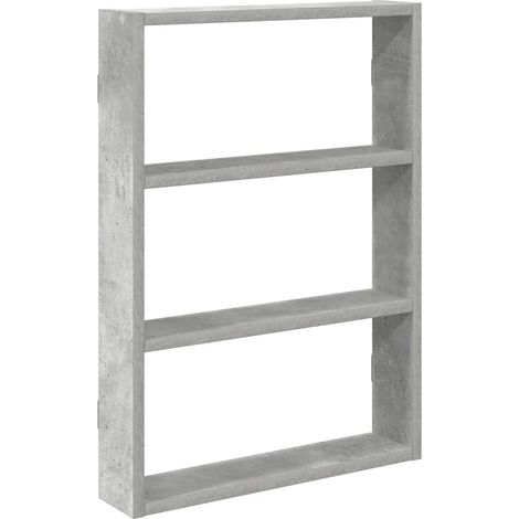 Maison Exclusive - Wandregal Betongrau 43x9x60 cm Holzwerkstoff