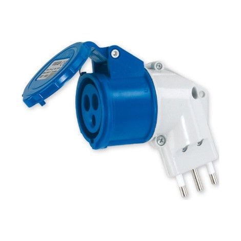 ADATTATORE CEE  2P+T 16A+1 PRESA .CEE 2P+T 16A 240V