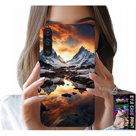 Funda para Samsung Galaxy A70 - Stream, montañas, picos, Everest + lámina (1/5)