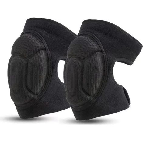 1 Paire de Genouillères de Travail, Genouillères de Jardin de Protection Noires Genouillères Antidérapantes, Anti-Collision, Genouillères de Jardin Multifonctionnelles - Noir (1/5)