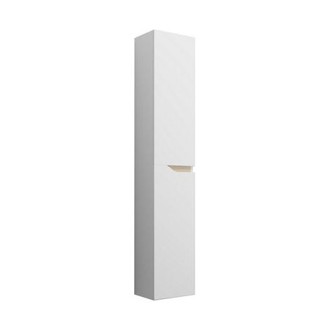 COLONNA BAGNO SOSPESA MOD. PRAGA H. 160 CM- Bianco Lucido - Bianco Lucido- DH- pezzi 1 (1/2)