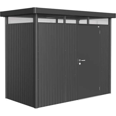 Casetta HighLine Misura H1 grigio scuro metallizzato, porta standard