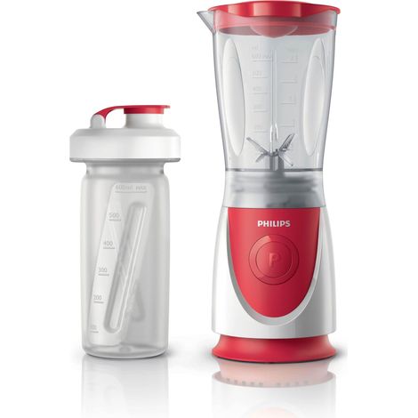 Mini blender 350W plastique sans BPA blanc gris 0,6L + gourde