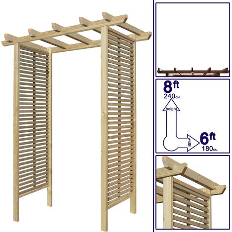 Premier Archway 8ft x 6ft Tuscany Trellis Sides (1/5)