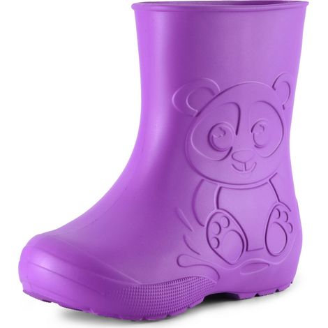 Ladeheid Bottes de Pluie en EVA Unisex Enfant Fille Garçon LA-CA-10 (Lilla, 26/27 EU)