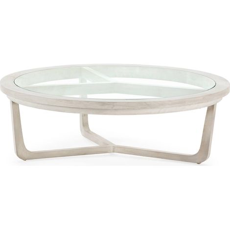 Table basse élégante Gris Voilé en cèdre - Gris voilé effet cèdre léger (1/3)