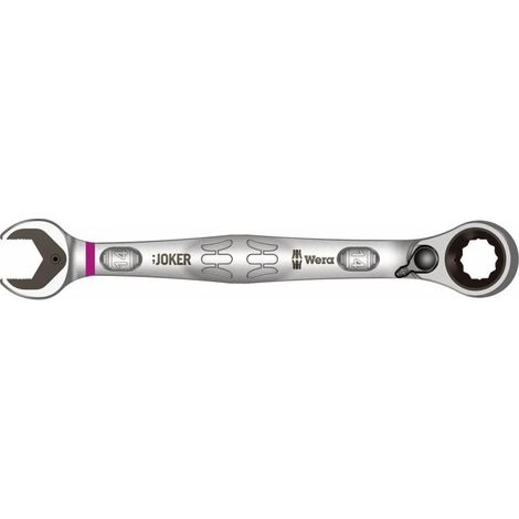 Chiave a bussola a cricchetto Joker SW 14mm lunghezza 187mm, reversibile, anelli con angolo di 15 gradi
