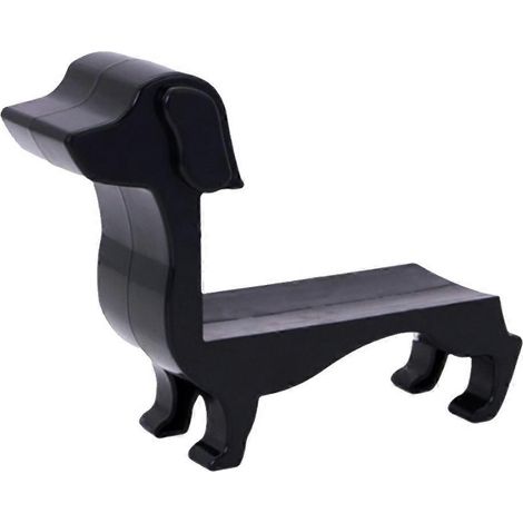 Porte-bouteille de vin en forme de teckel, en plastique ABS, stable et robuste, minimaliste et réutilisable. (1/5)
