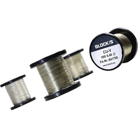 BLOCK Filo in rame Diametro (senza isolante): 0.40 mm 71 m 0.10 kg