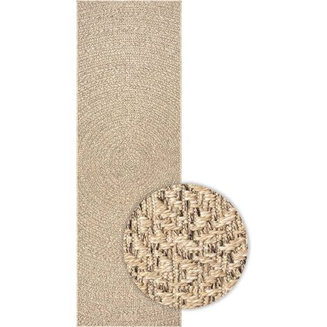Tapis ZIZUR 80x200 cm aspect de jute intérieur et extérieur (1/5)