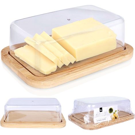 Bambusbutter mit Deckel, 19 x 12 cm, Butterdose - EH Excellent Houseware (1/5)