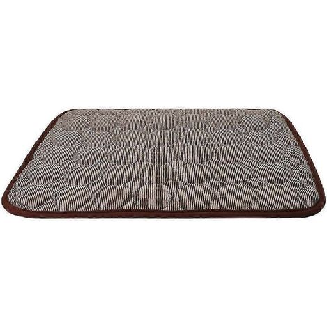 Tapis de sol portable rafraîchissant pour chien/chat, bleu, taille XS. Convient pour la cage.-brown S