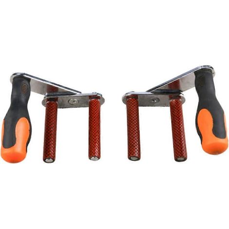 1 paire d'outils de transport de panneaux robustes pour cloisons sèches, bois et pierre - Capacité de charge de 115 kg (1/5)