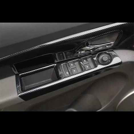 Fahrzeugfolierung aus Kohlefaser für Chevrolet Cruze (2009-2015), inklusive holzfarbenem Interieur, Mittelkonsole, Schalthebel und elektrischen Fensterhebern. (1/4)