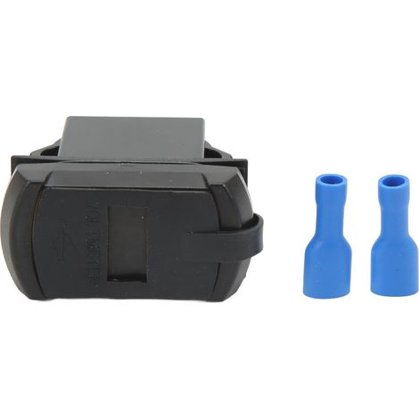 Chargeur de voiture USB PD Type QC 3.0 avec voltmètre et rétroéclairage bleu, entrée 12-24 V, sortie 5 V 3,1 A pour voitures, motos et camping-cars (1/5)