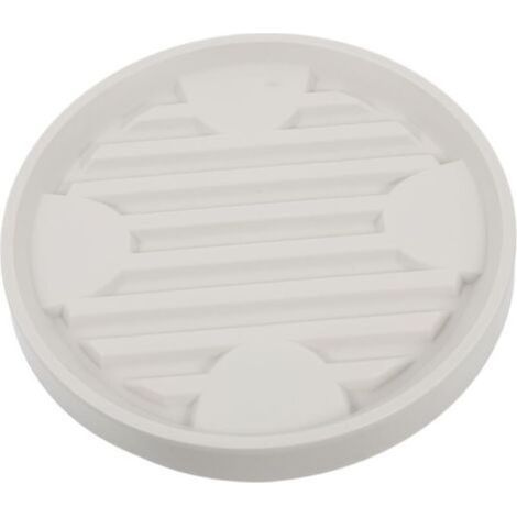Chariot à roulettes beige pour pots de fleurs, diamètre intérieur 16.3 cm, pour intérieur et extérieur, 1 pièce (1/5)