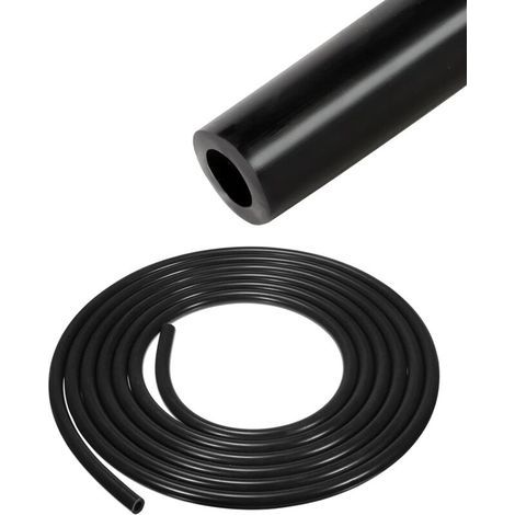 10FT/13FT Durite pour Voiture,Durite Essence,Tuyau de Carburant,Silicone Tuyau Tube,Auto Tube à Vide,Haute Température Tuyau D'essence Kit Tuyau Essence (Noir-(4mm ID-8mm OD)) (1/5)