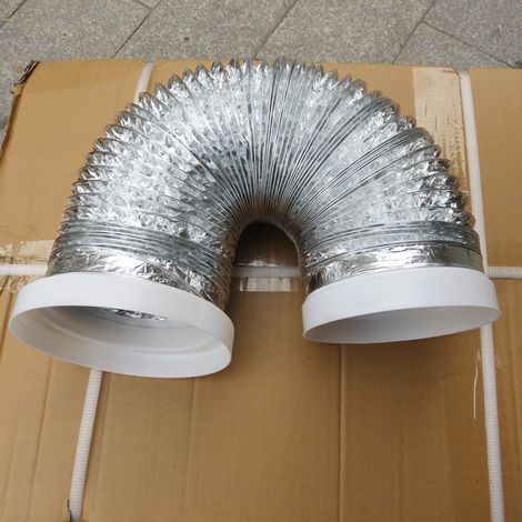 Abluftkanal aus Aluminium für Küchenabzugshauben, Rückschlagventil, Zubehör für Teleskophauben, Rauchabweiser (1/5)