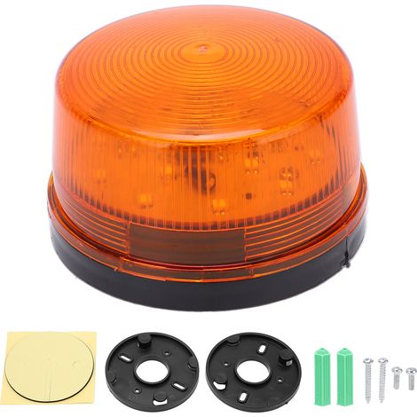 Feu clignotant d'avertissement super visibilité flash haute fréquence résistant à la corrosion LED gyrophare pour portails aéroports 24V (1/5)