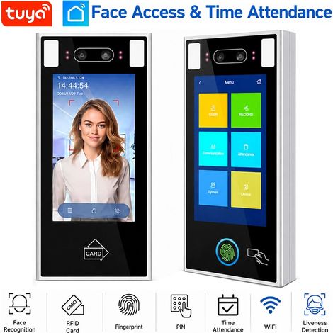 Tuya Controllo Accessi Smart WiFi con Riconoscimento Facciale, RFID e Rilevazione Presenze Riconoscimento facciale (1/5)