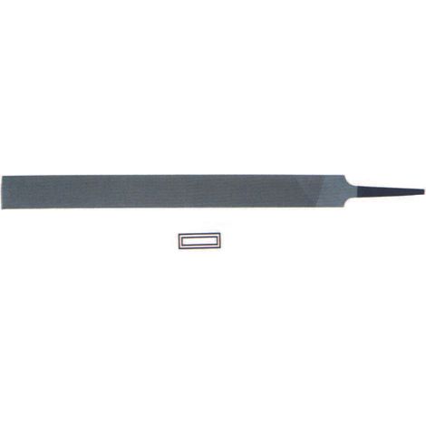 LIME PIATTE PARALLELE CON MANICO IN PLASTICA- - 6 mm.150 taglio bastardo - 6 pezzi