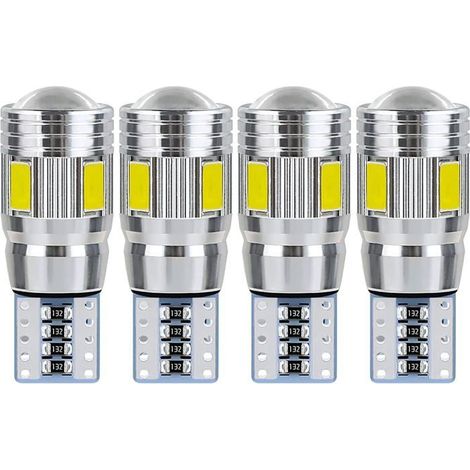 Ecleanfy - T10 W5W led plafonnier voiture led pour les feux de plaque d'immatriculation,les feux latéraux,les feux de position (4 pièces) (1/4)