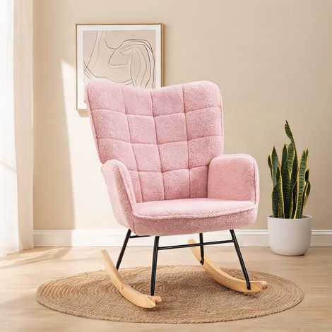 Fauteuil coloris rose 71 x 92 x 101 cm (1/5)