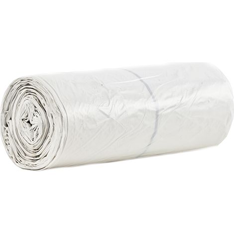 Topcar – Carton de 200 sacs poubelles transparents 130 litres épaisseur 50µ – 100% recyclable – Pour collecte sélective – S1180000