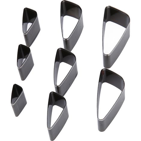 Moule de découpe pour cuir fait main (8 pièces), moule de découpe pour papier et cuir, moule de découpe laser, moule de découpe pour pendentif carré (1/5)