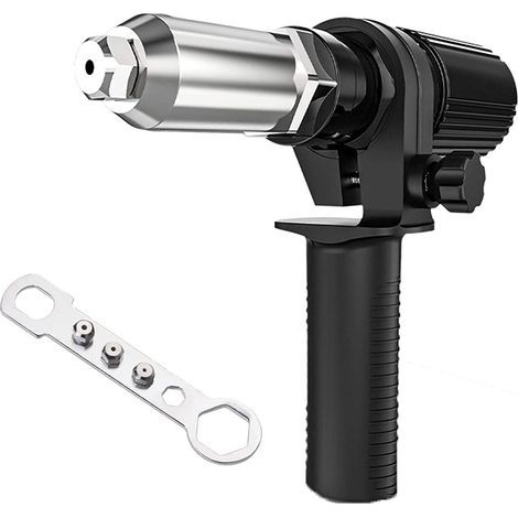 Electric Riveter, Alldo Adapter Riveter Pop Rivet Gun Core Pull Accessories Attachments Cordless Rivet Drill Joint Adapter (1/5)