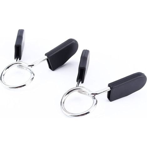 Lot de 2 Clips de Serrage pour Barres d'Haltères, QttvbTna, Modèles Réglables, Surface Anti-Dérapante, Dimensions 7,7 x 7 x 2 cm (1/5)