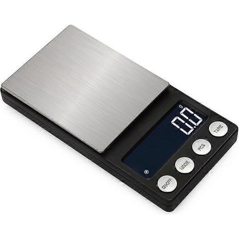 Digitale Küchenwaage, USB-aufladbar, 500 g/0,01 g Taschenwaage, elektronische Miniwaage
