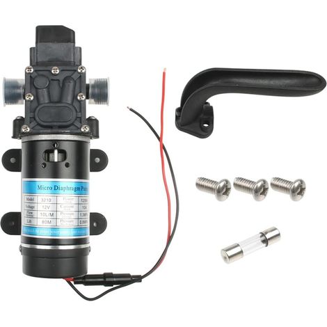 1 Pompe à diaphragme 24V 120W, débit 10L/min, pression 1,3MPa, pour eau (1/5)