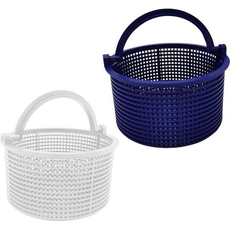 Cesta para skimmer compatible con skimmers automáticos Hayward SPX1096CA B-168 (5,5 x 3 pulgadas) – Recolector de residuos para la limpieza de filtros de piscina (Blanco y azul) (1/5)